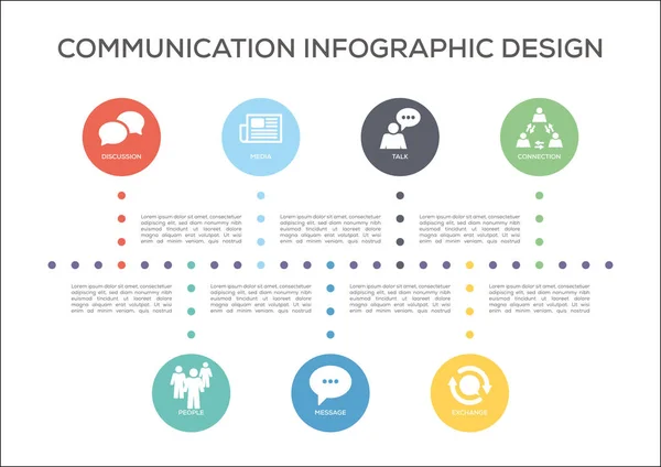 Illustration de concept de communication — Image vectorielle