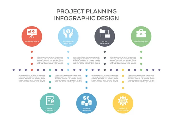 Projektets planering koncept — Stock vektor