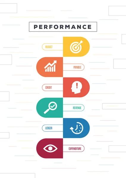 Folleto infrográfico de negocios — Vector de stock