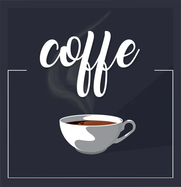 Konzept zur Kaffeezeit — Stockvektor