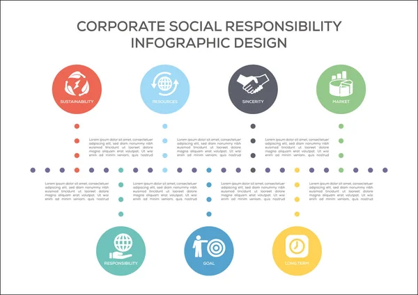 企业社会责任的概念 — 图库矢量图片