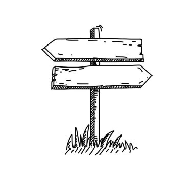 yön kavramı illüstrasyon