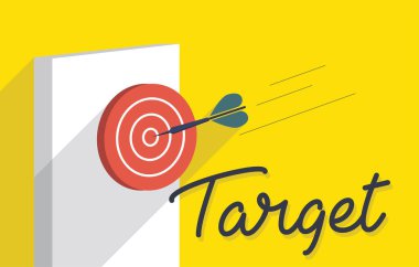 Hedef konsept illüstrasyon