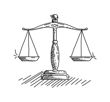 Hukuk kavramı illüstrasyon