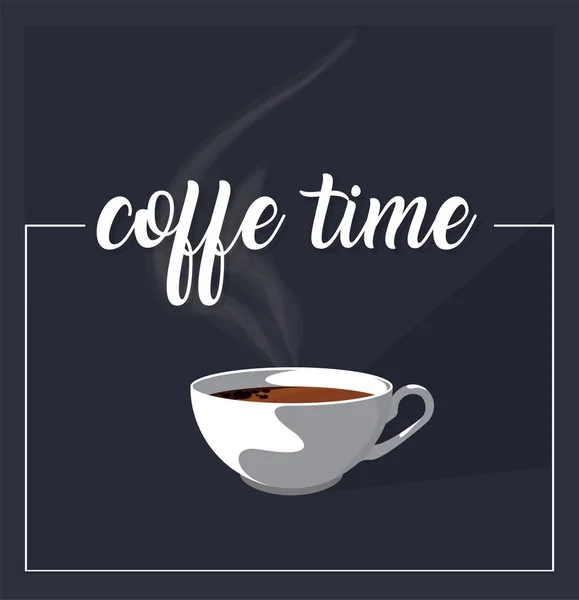 Conceito de tempo de café —  Vetores de Stock