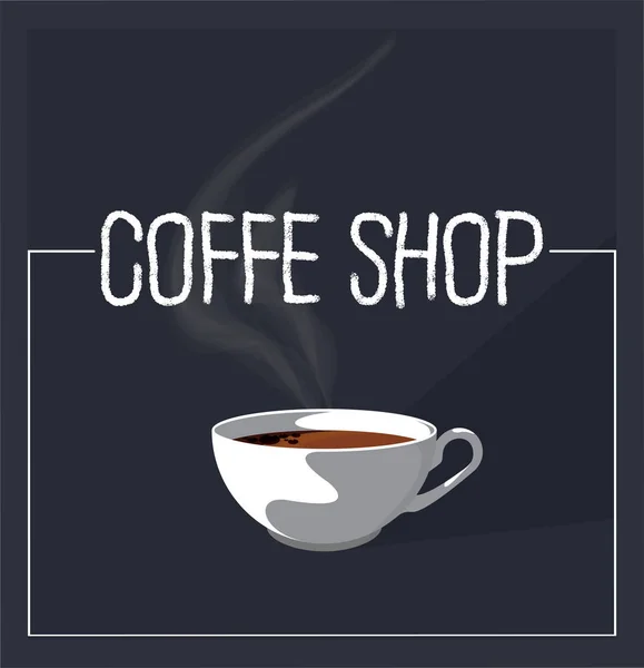 Konzept zur Kaffeezeit — Stockvektor