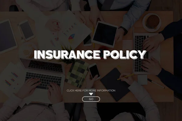 INSURANCE POLICY CONCEPT — Stock Photo, Image