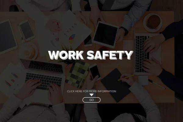 Concept de sécurité au travail — Photo