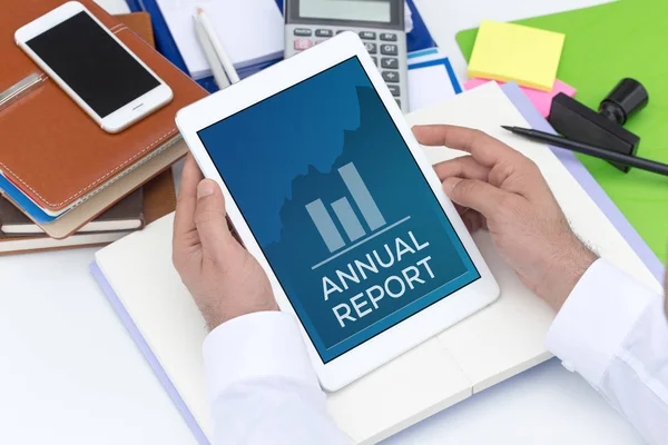 ANNUAL REPORT CONCEPT — Stock Photo, Image