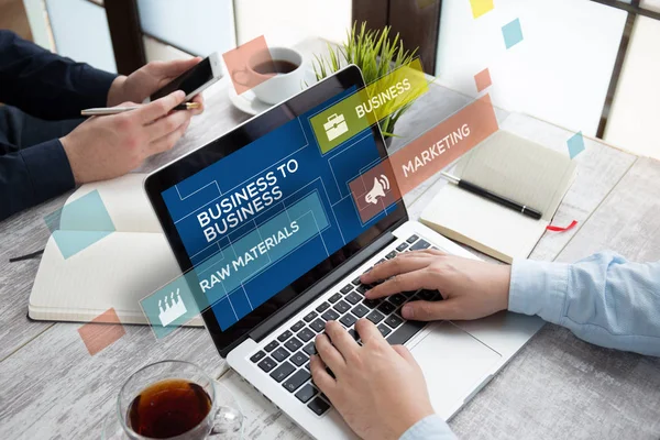 Business to Business Konzept — Stockfoto