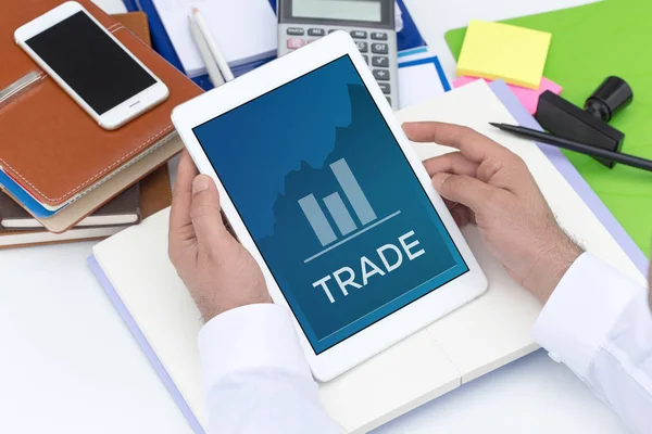 TRADE CONCEPT on screen — Stock Photo, Image