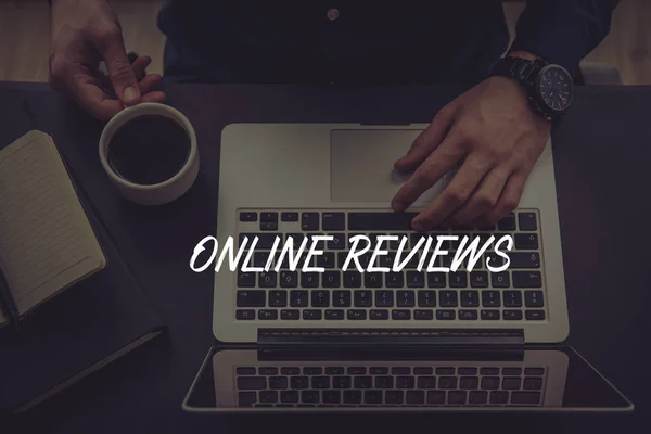 ONLINE REVIEWS CONCEPT — Stock Photo, Image