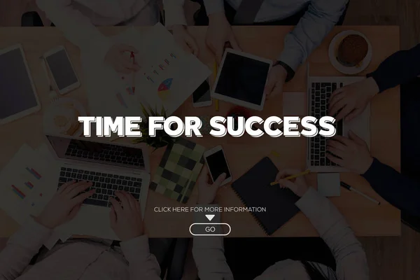 Tiempo para el concepto del éxito — Foto de Stock