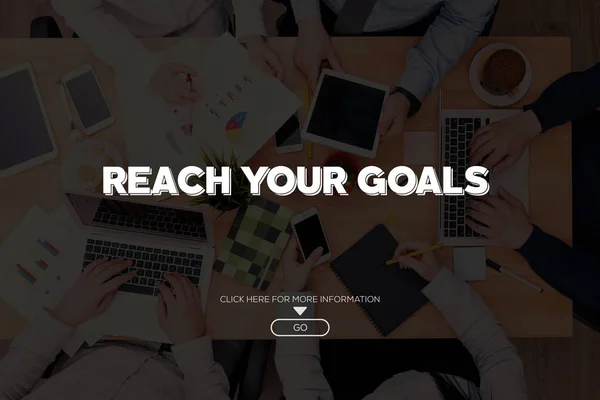Raggiungere i tuoi obiettivi Concetto — Foto Stock
