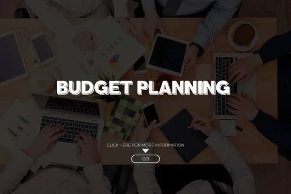Conceito de planeamento orçamental — Fotografia de Stock