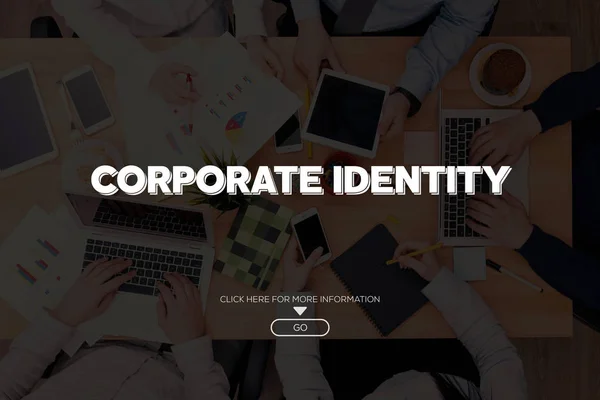 Concetto di identità aziendale — Foto Stock