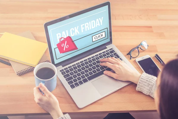 Conceito de Black Friday — Fotografia de Stock