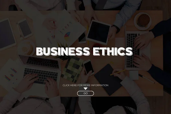BUSINESS ETHICS CONCEPT — Stock Photo, Image