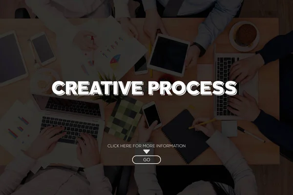 Creatieve proces Concept — Stockfoto