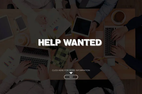 HELP WANTED CONCEPT — Stock Photo, Image