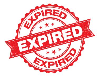 Süresi dolan grunge r damgası