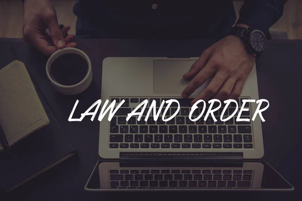 LAW AND ORDER CONCEPT — Stock Photo, Image