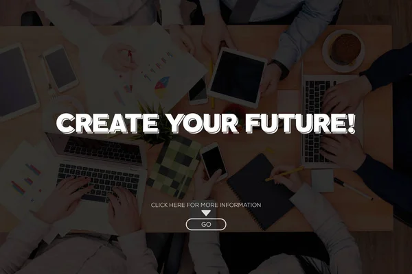 당신의 미래를 만들기! 개념 — 스톡 사진