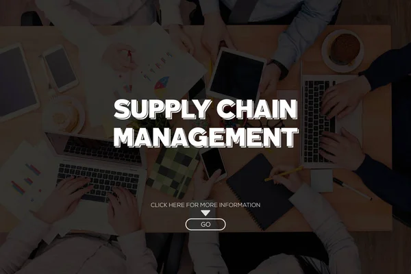 Koncepcja zarządzania łańcuchem dostaw — Zdjęcie stockowe