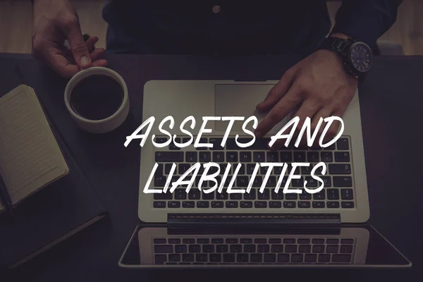 ASSETS AND LIABILITIES CONCEPT — Stock Photo, Image