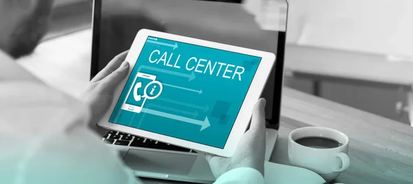 Callcenter-Konzept — Stockfoto
