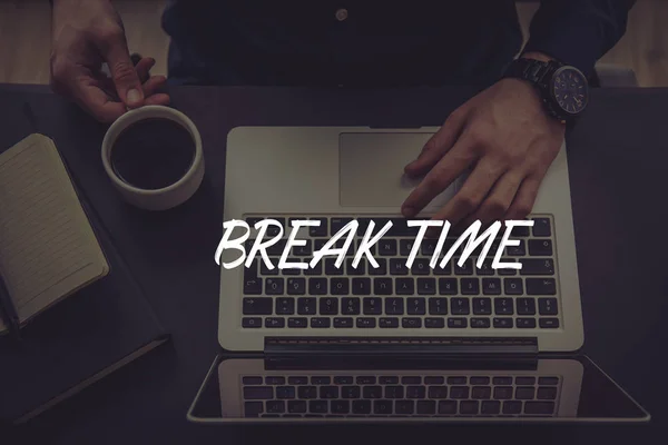 BREAK TIME CONCEPT — Stock Photo, Image