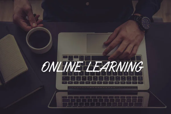 Concepto de aprendizaje en línea — Foto de Stock