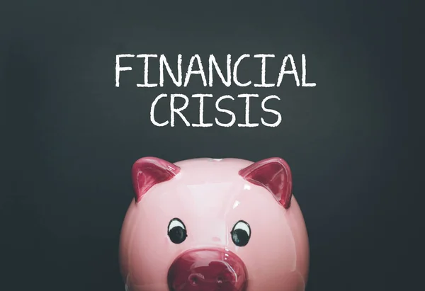 Фінансова криза концепції — стокове фото