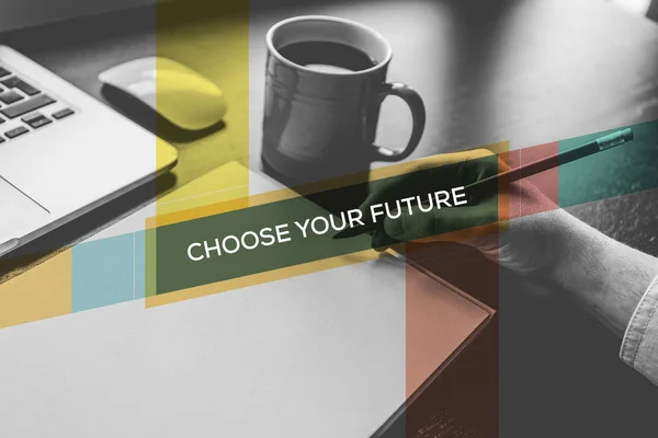 Kies uw toekomst concept — Stockfoto