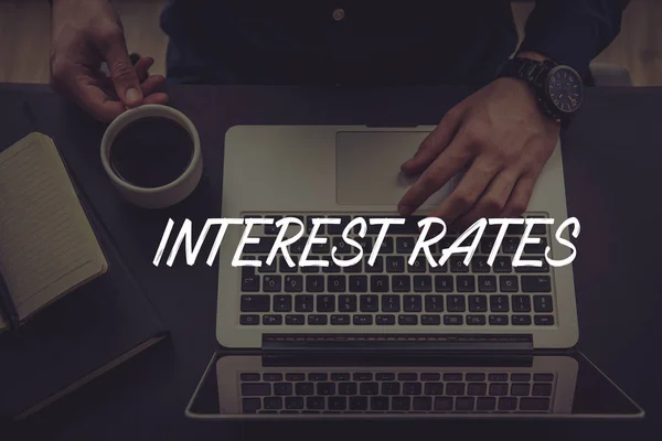 INTEREST RATES CONCEPT — Stock Photo, Image