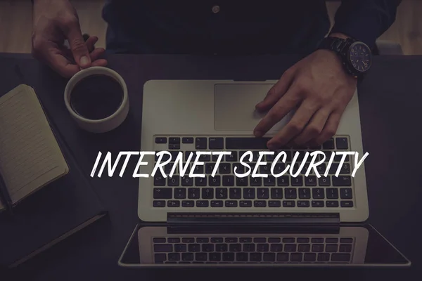 Conceito de segurança Internet — Fotografia de Stock
