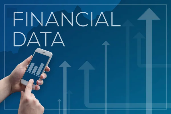 Financiële gegevens concept — Stockfoto