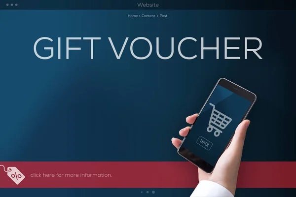 GIFT VOUCHER CONCEPT — Stok fotoğraf