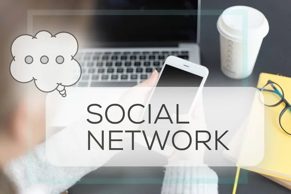 Concetto di social network — Foto Stock