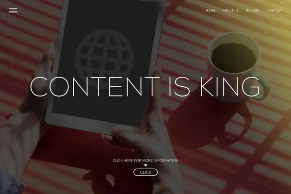 CONTENT IS KING CONCEPT