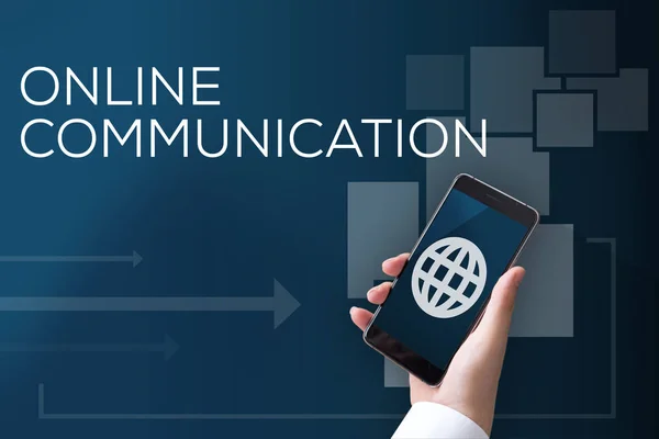 Online communicatieconcept — Stockfoto