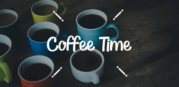 Conceito de tempo de café — Fotografia de Stock