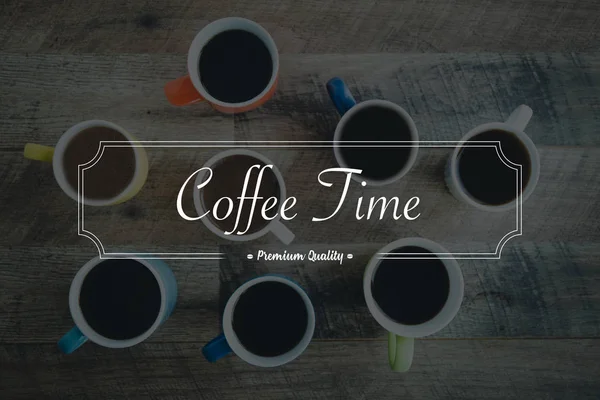 Konzept zur Kaffeezeit — Stockfoto