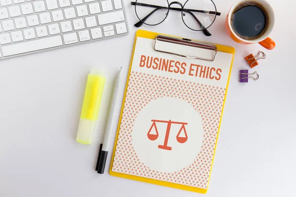 Concept d'éthique des affaires — Photo
