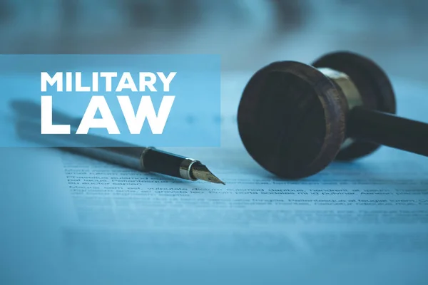 Στρατιωτικό νόμο έννοια — Φωτογραφία Αρχείου
