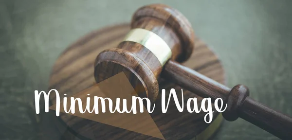 MINIMUM WAGE CONCEPT — Stock Photo, Image