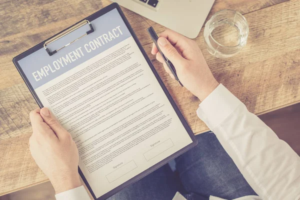 Werkgelegenheid Contract Concept — Stockfoto