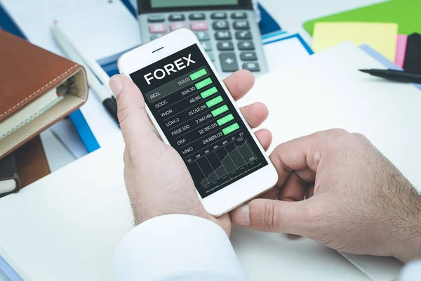 Forex Concept op scherm — Stockfoto