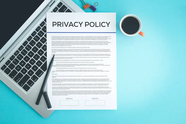Concepto de política de privacidad —  Fotos de Stock
