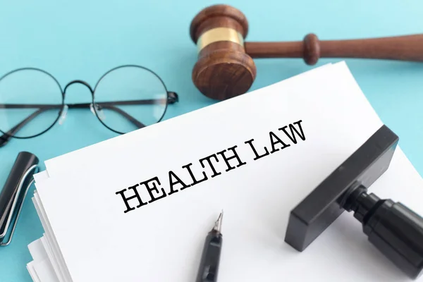 HEALTH LAW CONCEPT — Stock Photo, Image